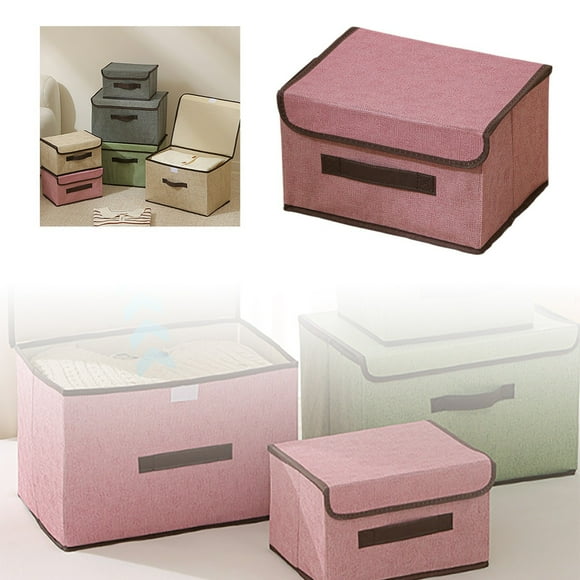 Rangement Textile pour la Maison Armoire Pratique Pliable avec Couvercle pour une Organisation Pratique des Vêtements et des Espaces de Vie Ordonnés