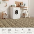 thumbnail image 5 of Print Braid Area Rugs 5' x 7' with Non-Slip Backing, Soft Low Pile Carpet for Living Room Bedroom(Brown), 5 of 7