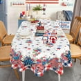 thumbnail image 2 of 4th of July Tablecloth Oval 52x70 Inch, Patriotic Fourth of July Tablecloth Oval 4th of July Table Cloth for Party Dinner Decor, 2 of 4