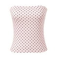 thumbnail image 4 of Landzoo One Contrast Lace Polka Tube Top Backless Fit Inner Wear Short Crop Top Soft Stylish Basic Tube Tops, 4 of 9