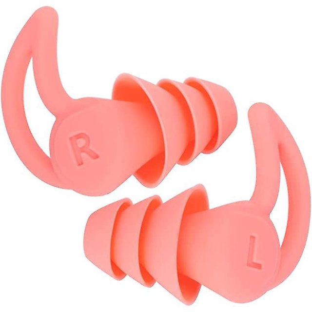bouchons D'oreilles Rutilisables Trois Couches Rduction De Bruit (roses), Adapts Au Sommeil, Aux Voyages, Au Travail Et La Lecture 1 Paire De S