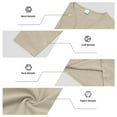 thumbnail image 6 of Zylanna Men's Long Sleeve T-Shirts, Crew Neck Solid Color Loose Homewear Casual Tops for Men Khaki, 6 of 6