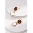 thumbnail image 2 of Vintage Gold 925 Silver Natural Pearl Drop Earrings, 2 of 7