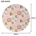 thumbnail image 6 of Pioneer Flower Floral Print Pattern Round Tablecloth 60"x60",Wrinkle Wipeable Table Cloth for Kitchen Dining Room Picnic Patio Party, 6 of 6