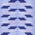 thumbnail image 1 of Ahgly Company Machine Washable Indoor Square Transitional Periwinkle Purple Area Rugs, 7' Square, 1 of 7