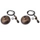 thumbnail image 5 of Juego de 2 luces colgantes de polea industrial vintage con cable de 19,6 pies, luz de techo con cúpula de bronce, enchufe estadounidense de 110-240V, 5 of 14