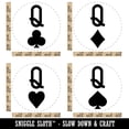 thumbnail image 2 of Queen of Spades Hearts Diamonds Clubs Card Suit Rubber Stamp Set for Scrapbooking Crafting Stamping - Large 1-1/4 Inch, 2 of 7