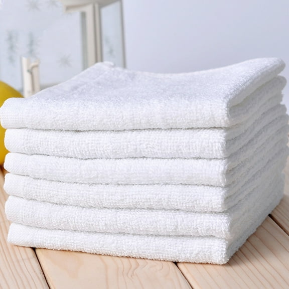 SEWCHICS 3pcs Bathroom Hand Towels White Cotton Hygiene Protection for Salon Towel