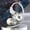 White, variant on Wireless Music Bluetooth Headphones Translucent Cell Phone Wired Earbuds Environmentally FriendlyFire RetardantMaterial Wired Headphones In-ear Stereo In-line Headphones Bluetooth Headphones Earbuds