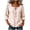01 Pink, variant on Fewfanhot Womens Tops 3/4 Length Sleeve with Button Casual V Neck Summer Outfits Fall Fashion Spring Clothes