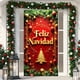 thumbnail image 4 of Linnome Santa Claus Pattern Christmas Door Cover 35x71 Inches, Festive Holiday Door Decoration for Home and Parties, 4 of 6
