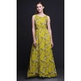thumbnail image 3 of Bimba Robe Longue Maxi Sans Manches pour Femmes à Imprimé d'Oiseaux Style Chic - X-Grand, 3 of 5