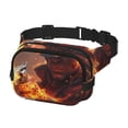thumbnail image 2 of Fotbe Western Fire Cowboy Cangurera Cuadrada con Estampado de Doble Capa, Bolsa de Cintura Ajustable Mini para Hombres y Mujeres, 2 of 9