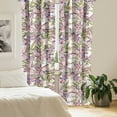 thumbnail image 2 of Ambesonne Abstract Floral Curtains, Retro Garden Bloom, Pair of 28"x95", Ivory and Multicolor, 2 of 5