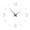 Silver, variant on Matoen Wall Clock Large Frameless Watch Mirror Surface Wall Art Clock for Living Room Bedroom Office Hotel Wall Decoration (Black)