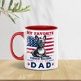 thumbnail image 3 of My Favorite French Bulldog Calls Me Dad. Happy Father's Day 11oz Accent Two-tone Mug Dog Lover Gifts Coffee Tea Cup - 00005, 3 of 5