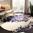 thumbnail image 2 of SAFAVIEH Soho Gabriel Abstract Wool Area Rug, Beige/Purple, 5' x 8', 2 of 8