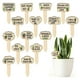 thumbnail image 1 of Etiqueta de planta Etiquetas de inserción de plantas de madera Marcadores de jardín Etiquetas para macetas 15 etiquetas de inserción de madera las etiquetas, 1 of 7