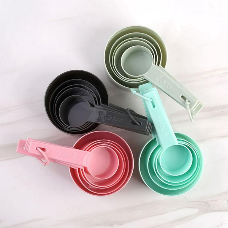 10Pcs/Set Measuring Cup Spoons Pure Color Combination Cute