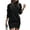 Black, variant on Pavied Two Piece Sets,Lounge Sets,Casual Sweatshirt Dress Mock Neck Wrap Hem Loose Fall Winter Long Pullover Dresses,Matching Sets,Womens Sweatshirt,Tracksuit for Women,Fall Outfits,Dark blue XXL