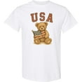thumbnail image 3 of Inktastic Patriotic USA Teddy Bear with American Flag T-Shirt, 3 of 5