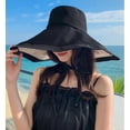 thumbnail image 4 of YooGuoGuo Super Wide Brim Women Sun Hat Cotton Floppy Packable Reversible Wired Edge Hats UV Protection Summer Beach Travel Garden, 4 of 6