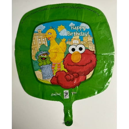18 ELMO, OSCAR the Grouch, Big BIRD Happy Birthday Balloon  Party Supplies Decorations Foil Mylar Balloon