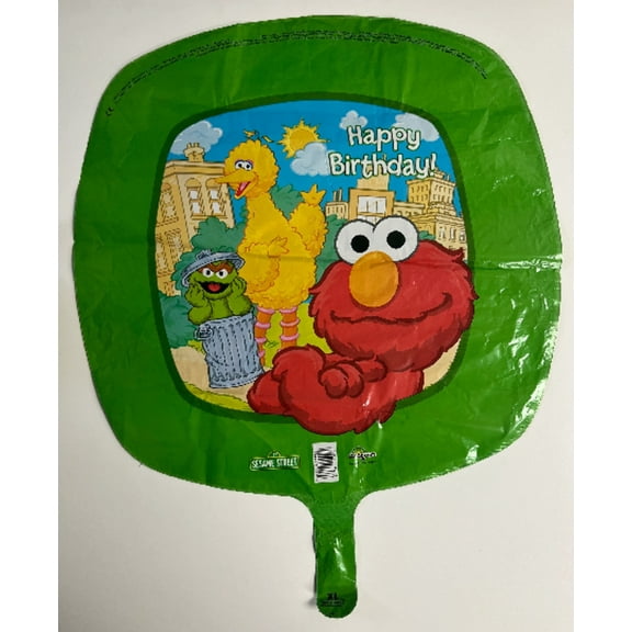 18 ELMO, OSCAR the Grouch, Big BIRD Happy Birthday Balloon  Party Supplies Decorations Foil Mylar Balloon