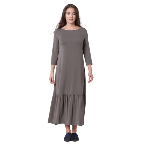 Modal Ruffle Maxi Dress