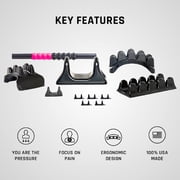 PSO-Everything Manual Psoas Release Tool and Back Massager Bundle, Mini Massager and More, Night Black