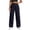 Navy-08, variant on LIBRCLO Cargo Pants for Women with Pockets, Straigh Leg Outdoor Hiking Pants Casual Work Trousers Size L