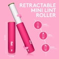 thumbnail image 2 of Think Product Lab Flint Classic Pink Retractable Lint Roller, 2 of 8