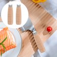 thumbnail image 1 of OULII 2Sets Multi Color 10.5x3cm Wood Metal Cutter Handle Ergonomic Replacement Grip, 1 of 8