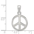 thumbnail image 2 of Pendentif Breloque Collier Signe de Paix en Argent Sterling 925, 2 of 6