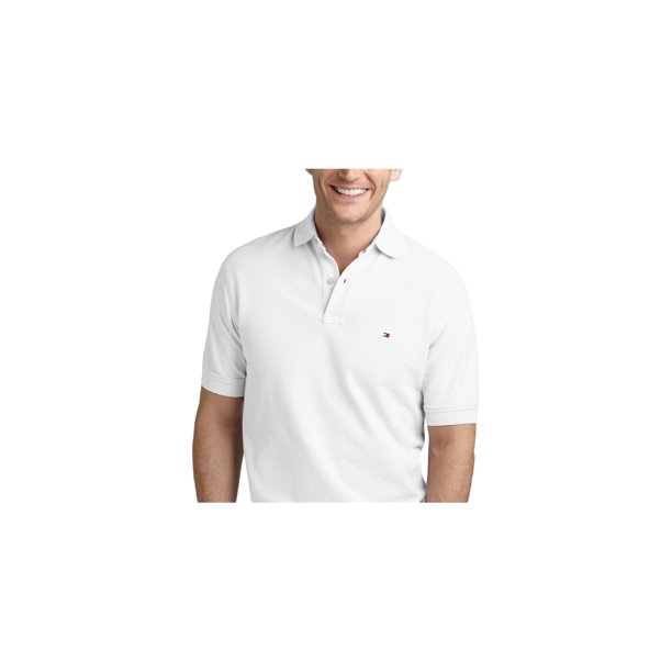 Tommy Hilfiger - Polo de rugby para hombre, ajuste clásico, color blanco, extra pequeño