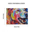 thumbnail image 3 of Acheng Abstract Grizzly Bear Canvas Wall Art Home &amp; Cabin Decor | Unique, Modern, Colorful Grizzly Brown Bear Canvas Picture Wall Art Decor For Home, Cabin, Nursery, Kids Room, Play Room,  16x12in, 3 of 6