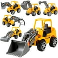 thumbnail image 6 of Alloy Small Construction Cars Vehicles, Die Cast Mini Construction Truck Toys, Heavy Duty Bulldozers Excavator Cement Dump Toys Outdoor Easter Gifts for Kids Toddler (6pcs-Yellow), 6 of 9