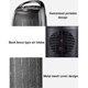 thumbnail image 5 of ZHAOCHENG Calefactor con ventilador de ahorro de energía de 1500 W, calefactor PTC con protección antivuelco y protección contra sobrecalentamiento, 3 modos, calefactor compacto, 5 of 5