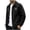 Black a2, variant on Mens Zip Up Jacket Fleece Lined Lapel Collar Work Office Long Sleeve Jackets Fall Winter Dressy Casual Golf Outerwear