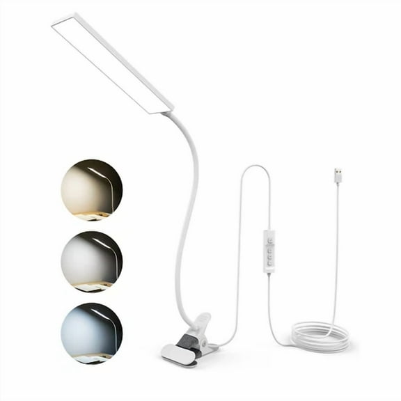 Adjustable Led Lamp Dimmable Clip-On Desk Lamp Flexible Reading Light Flexible