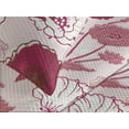 thumbnail image 3 of Ambesonne Poppy Artwork Quilted Coverlet 3 Pcs, Simple Flowers Modern, Queen Size, Raspberry Pale Pink White, 3 of 4