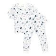 thumbnail image 1 of Coccoli Cotton-Modal Long Sleeve Pyjamas - Stars on Cream (4 Years, 38-44 lbs), 1 of 2
