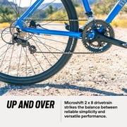 Mongoose Guide Adventure Gravel Bike, 700c Wheels, 16 Speeds, X-Large Frame, Blue