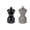 Black/Grey, variant on Peugeot Bistro Pepper and Salt Mill Set, 4in - Essential Kitchen Tools with Adjustable Grinding Precision, Beechwood Mills - Enhance Flavors in Everyday Cooking (Saffron/Grey)