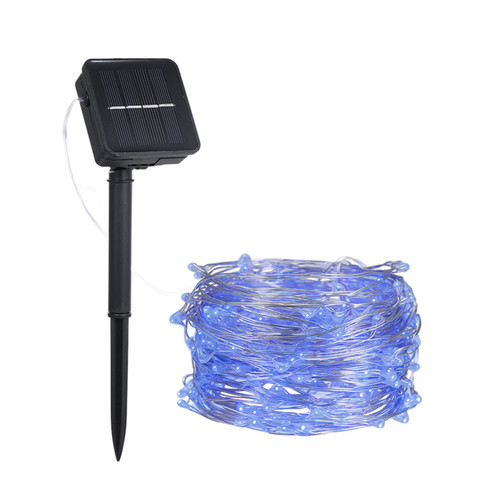 10M/100LEDS Lights Solar Powered Copper Wire String Fairy Waterproof Light Lamp 