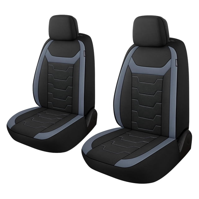Funda para Asiento de Auto CAROMOP Malla Transpirable 3D para 2 Asientos Frontales