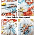 thumbnail image 4 of Boho Pillow Covers 18x18 Inch Set of 2 Bohemian Carpet Pattern Throw Pillow Covers Red and Orange Vintage Floral Cushion Cover Double Sided Printing Waterproof Decor for Living Room Bedroom Outdoor, 4 of 6
