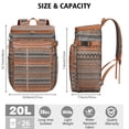 thumbnail image 3 of Colorful Insulated Backpack Cooler - 20L Soft Cooler Bag, Abstract Geometric Design for Picnic & Travel, 3 of 5