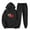 Black, variant on ibuvkizy Winter Outfits for Women 2025!Outfits Men's and Women's Sports Tracksuits Long Sleeve Pullover Hoodies Sweatshirt Loose Coat and Sweatpants Fall Winter Suit Purple,S