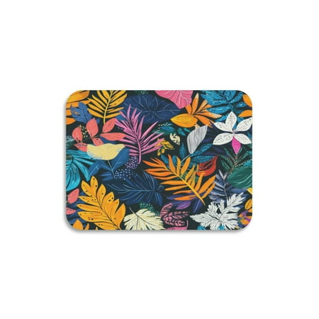 

Dish Drying Mat Diatomite Kitchen Mats Counter Absorbent Dish Pad Drainer Rack Colorful Various Leaves